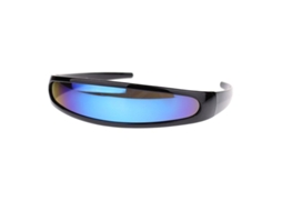 2026 óculos de Sol Futuristas de Festa Carnaval Traje Robô Lentes Personalizadas com Proteção Uv 400