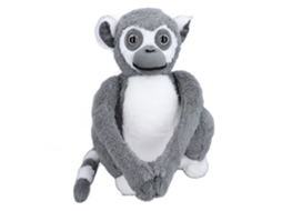 Brinquedo De Macaco De Pelúcia Fofo De Braços Longos Pendurado Macio Decorativo Cinza