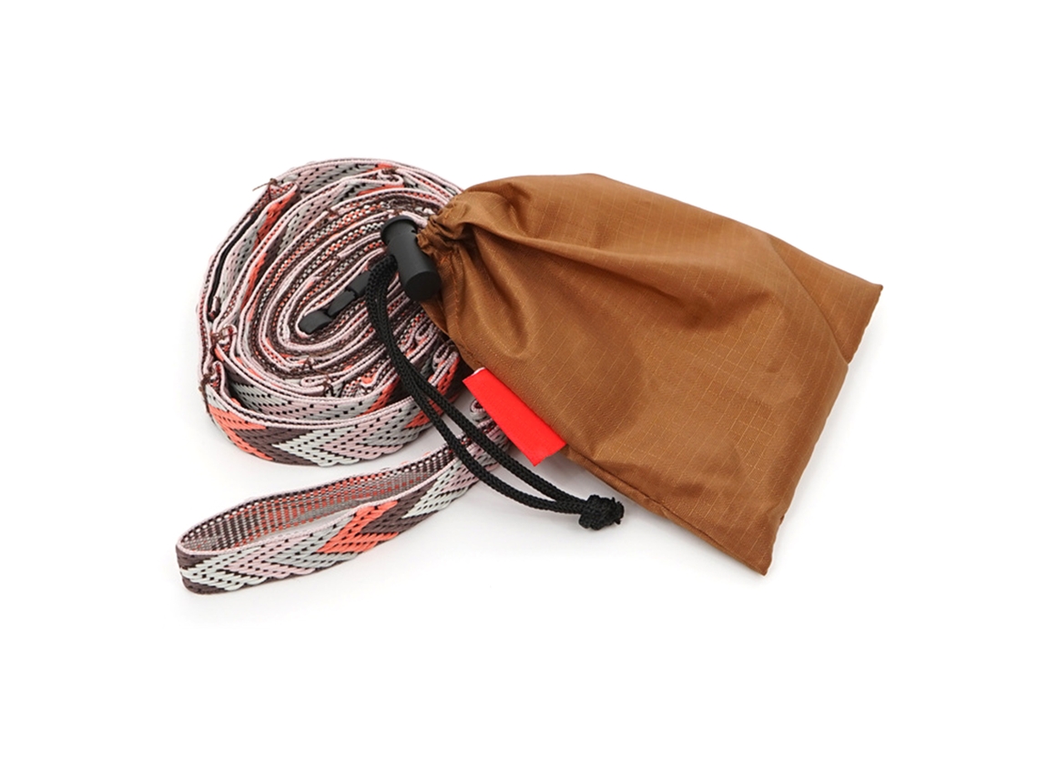 Linha de Roupa de Corda de Acampamento Cor Café Ajustável