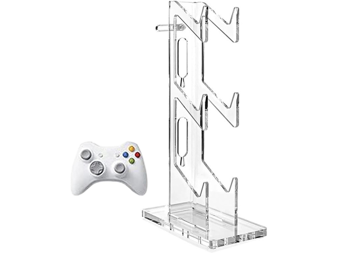 Suporte Para Controle Transparente Gamepad Com Gancho Fone De Ouvido E Acessórios Jogos 3 Níveis