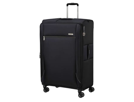 Mala De Viagem Extragrande Samsonite Base Breeze 81cm 4 Rodas Expansível Preto 138l