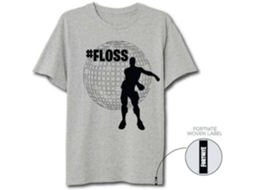 T-Shirt FORTNITE Backback Kid Cinzento Claro S