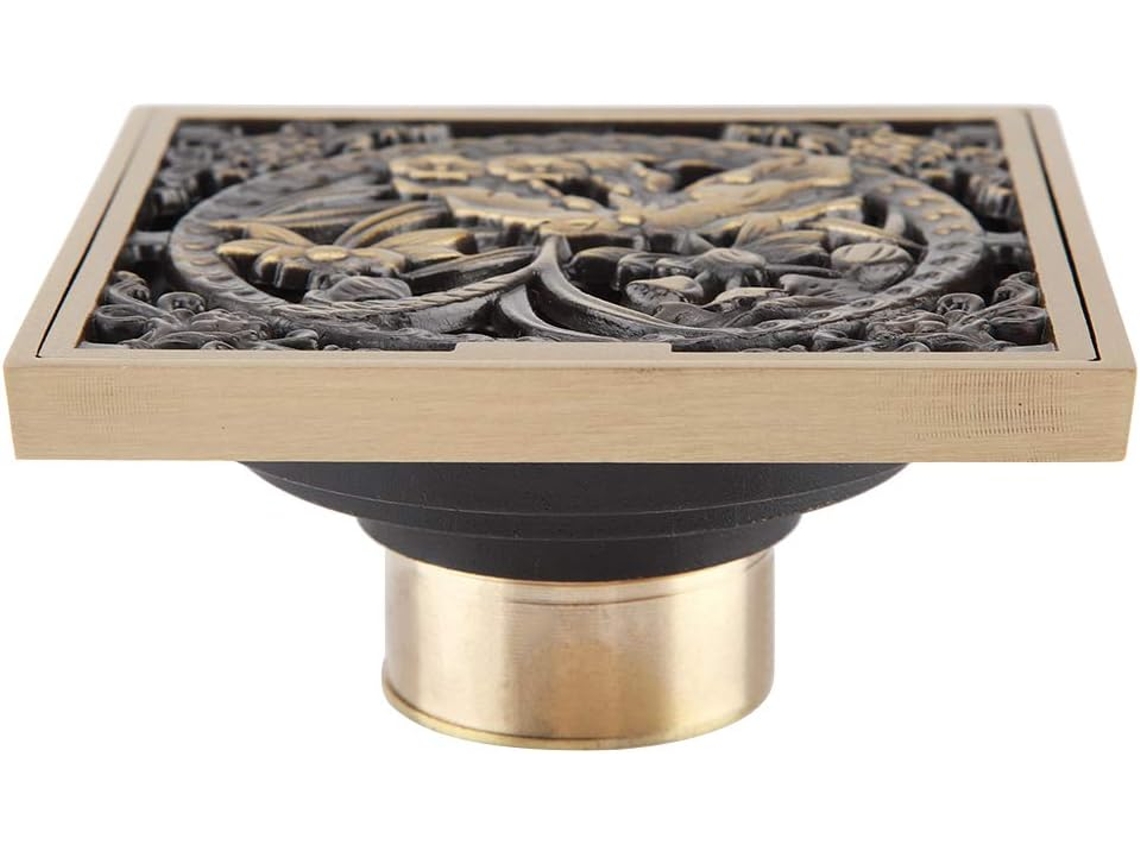 Ralo de Banheiro em Latão 10 Cm AQUAFORGE
