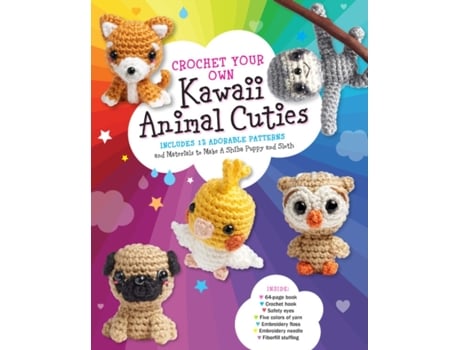 Livro crochet your own kawaii animal cuties de katalin galusz (inglês)