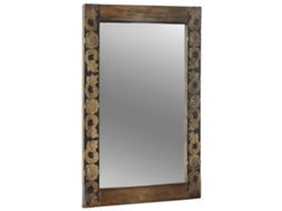 Vidaxl Espelho De Parede Marrom Noz 70 X 50 Cm Retangular