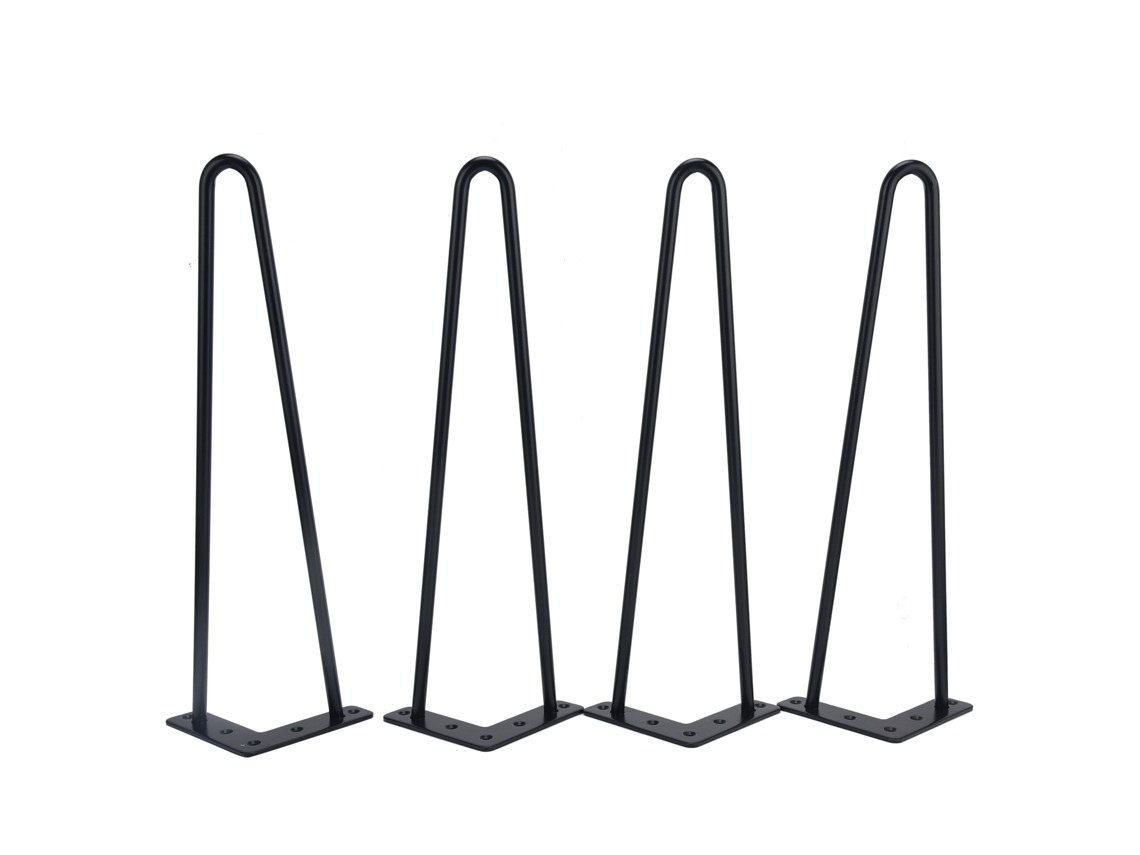 Pernas de Mesa de Ferro Preto LAXISCREED 16pol
