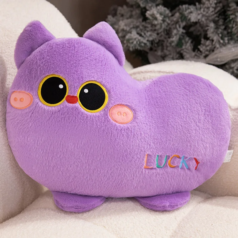 (roxo 40cm) Almofada/travesseiro/acolchoado Para Sofá Gato Da Sorte Adulto