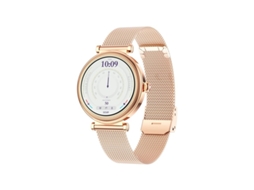 Smartwatch 1,27 Polegadas Bluetooth Chama Mais de 100 Modalidades Esportivas Monitoramento de Saúde Ouro Rosa Yizhood