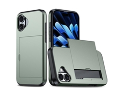 Capa Protetora À Prova De Choque Para Iphone 17 - Compartimento Para Cartão