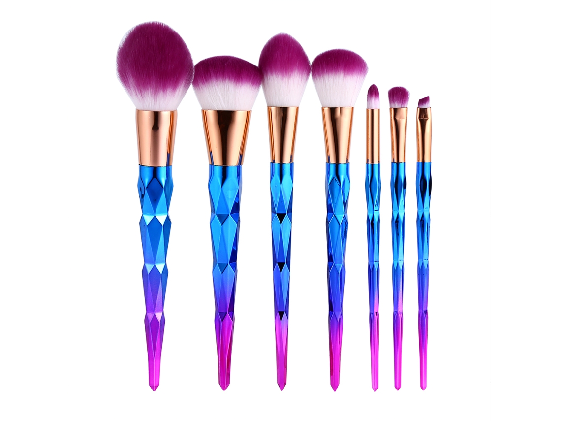 Conjunto De Pincéis De Maquiagem Para Aplicar Base E Sombreamento