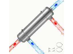 Permutador De Calor Para Piscina Vevor De 210 000 Btu/h Em Aço Inoxidável