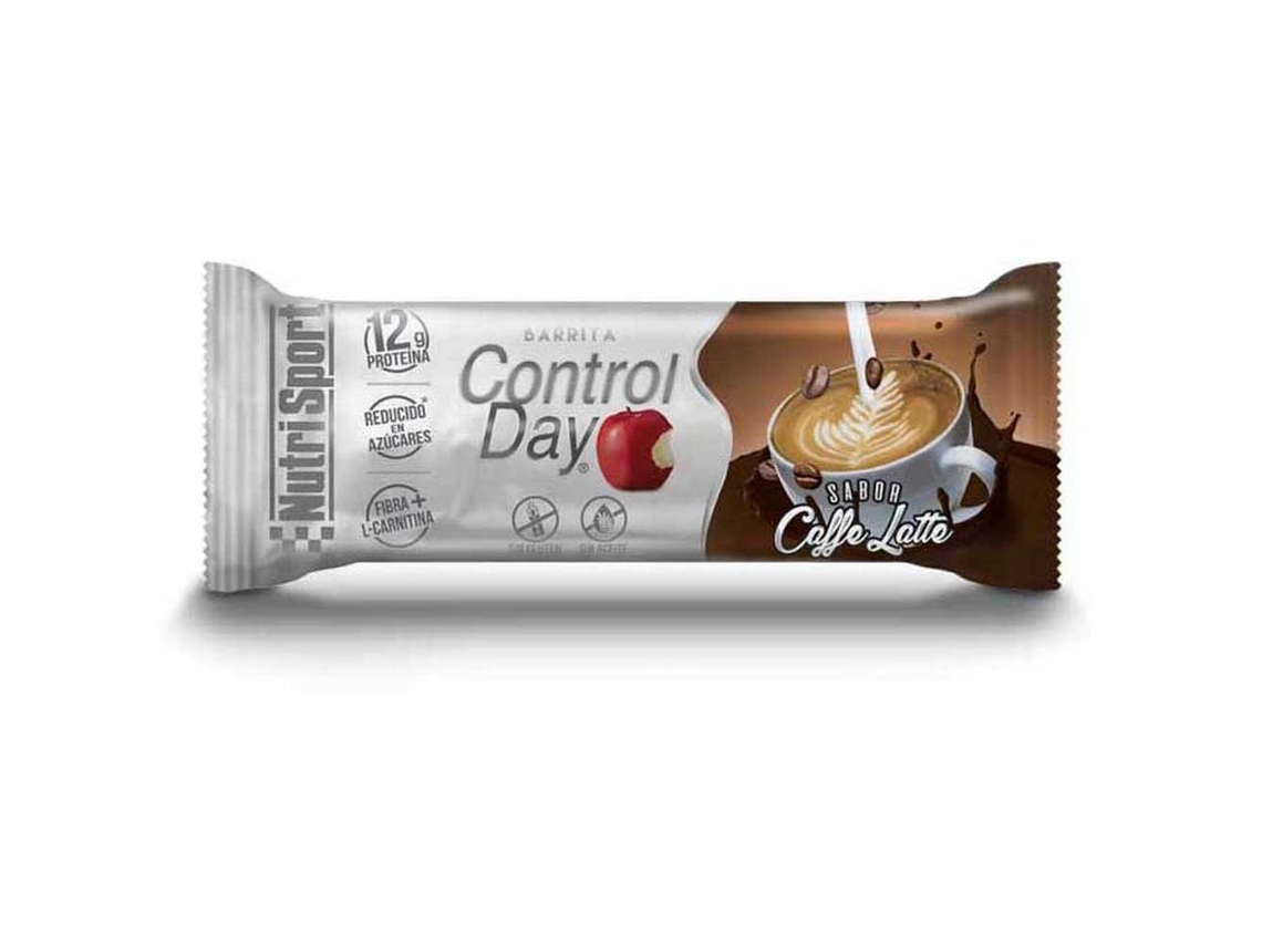 Barra NUTRISPORT Proteína caffe latte control day 44g 1