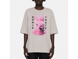 Sonic Youth Dirty Bunny T-shirt Light Grey Unisex Adults Size:xxxl