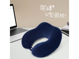 de Pescoço Portátil para o Verãoalmofada Super Macia em Formato de Corcova de Camelo Azul Marinho 30*28*14 Cm YUNZII