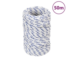 Vidaxl Corda De Barco 2 Mm 50 M Polipropileno Branco