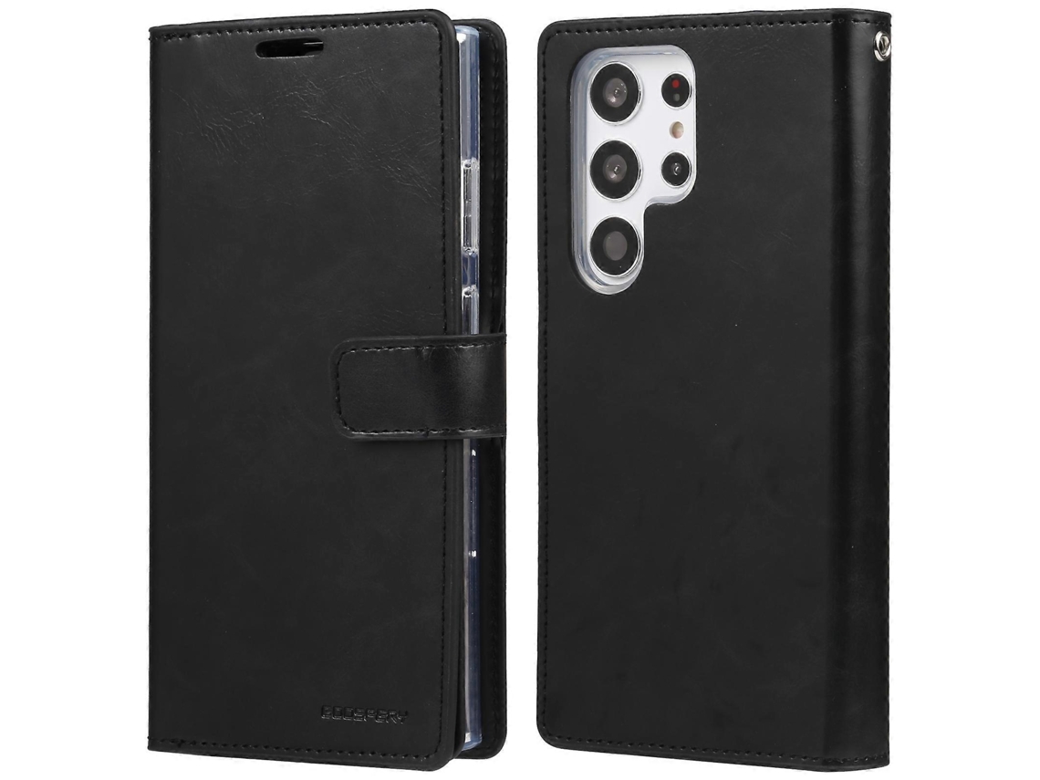 Capa De Couro Para Celular Goospery Mansoor Diary Com 9 Compartimentos Para Cartões Para Samsung Galaxy S23 Ultra 5g