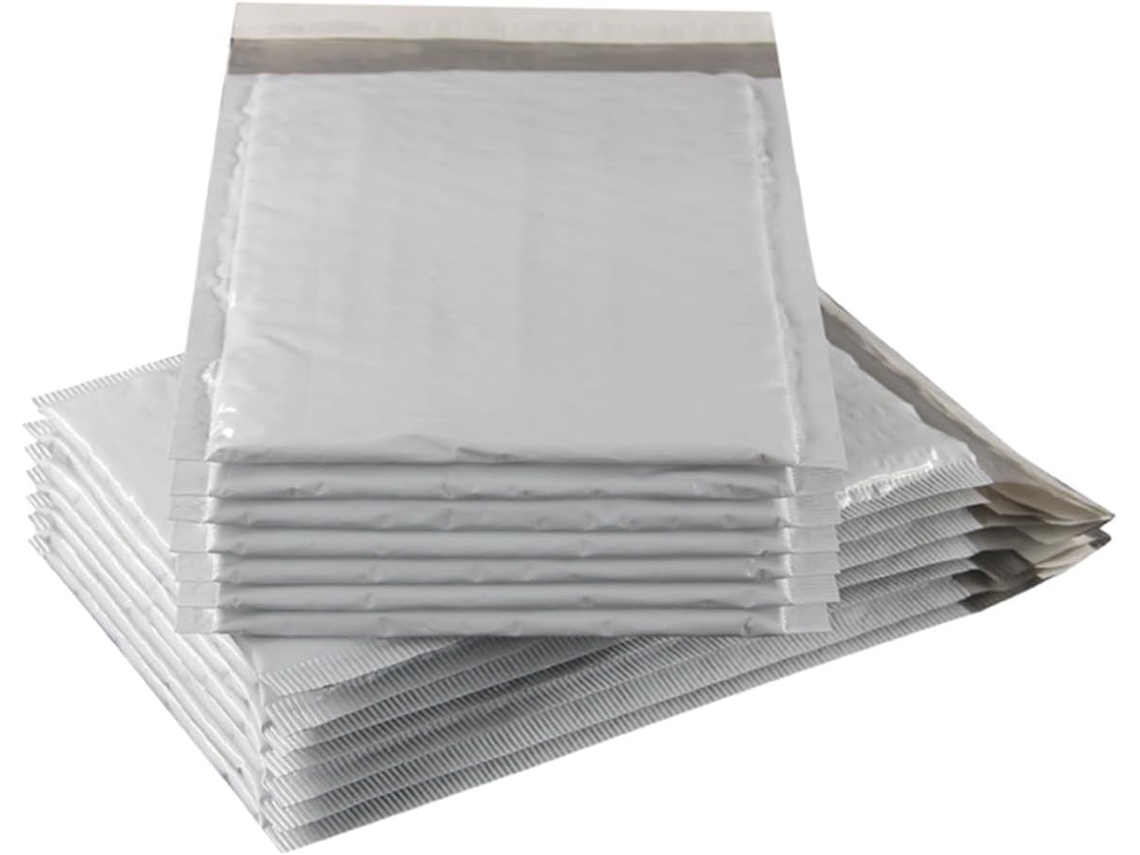 Envelopes D'expédition À Bulles Grises, 50 Peças, Pe