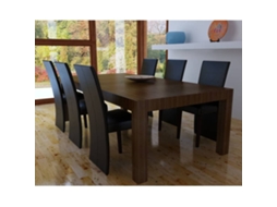 Cadeiras de Jantar 6 Pcs Couro Artificial Preto MAISON EXCLUSIVE