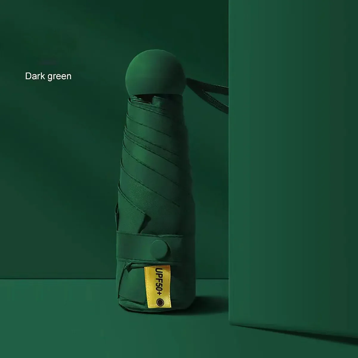 Guarda chuva Dobrável, Leve, Mini, Portátil, para Proteção Solar Externa. MDUG (verde, 6k)