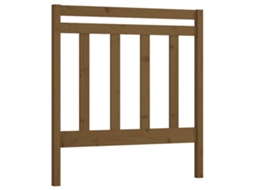 Cabeceira de cama MAISON EXCLUSIVE em pinho maciço castanho, 106x4x100 cm
