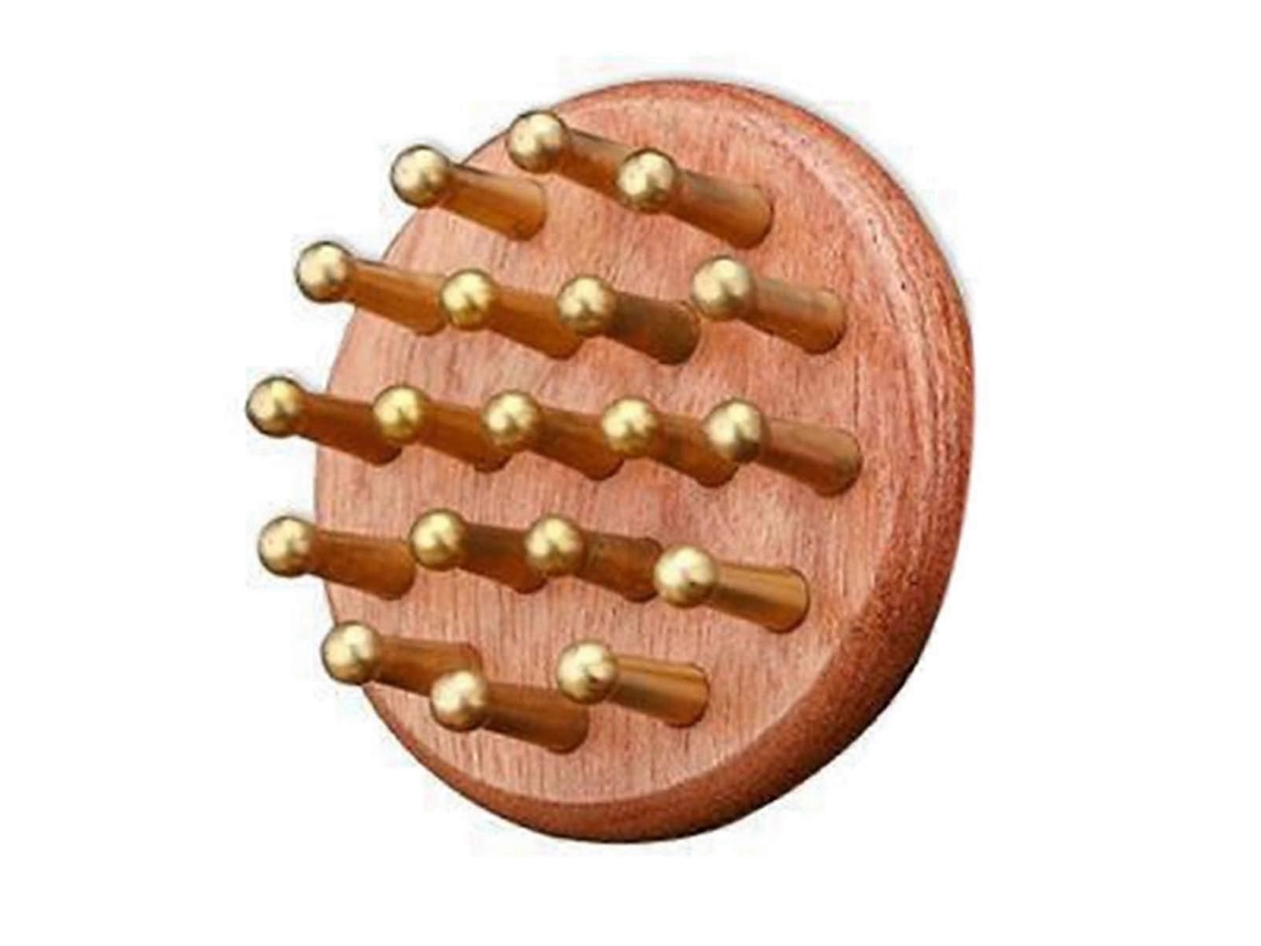 Pente De Massagem Meridian Gua Sha Com Cabeça De Madeira Para Massagem E Raspagem Da Circulação Sanguínea