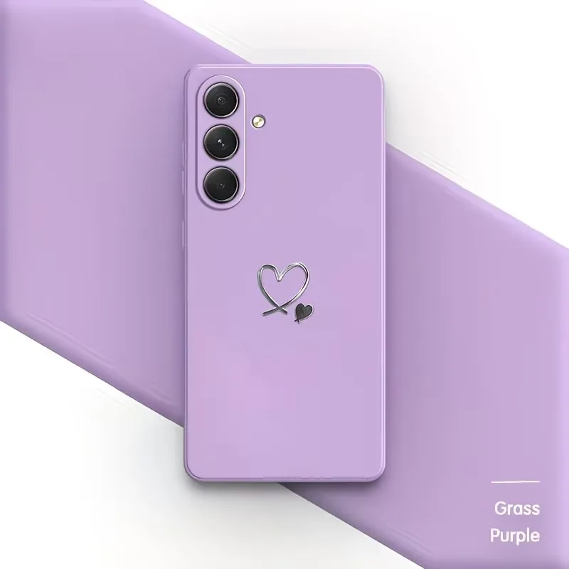 Capa De Silicone Multicolorida Para Celular (galaxy S20 Ultra Roxo) Com Estampas Simples.