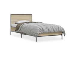 Bed Frame, Bed Frames Vidaxl Marrom Madeira Processada (75 X 190 Cm)