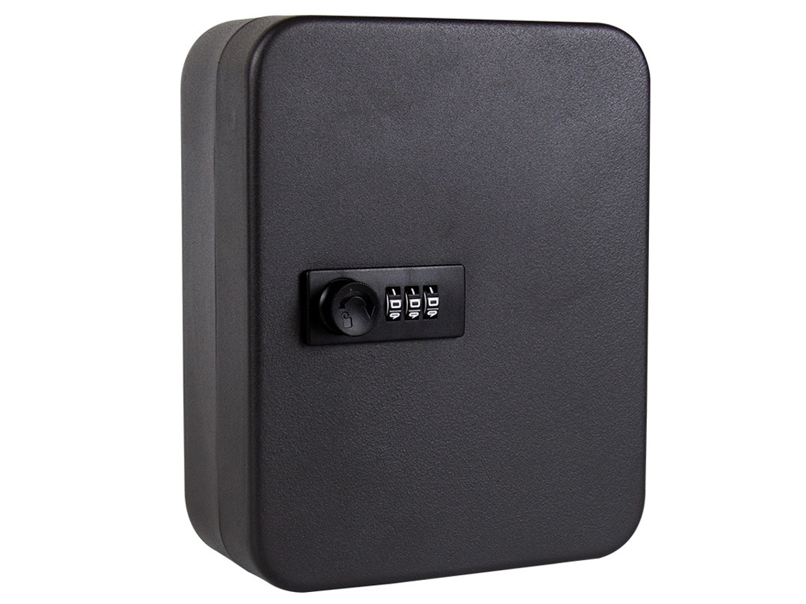 Cofre Chaves Eifson Capacidade 48 Chaves Segredo 3 Dígitos 25x18x7.5cm (preto)
