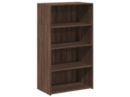 Armário Alto Madeira Carvalho Castanho MAISON EXCLUSIVE 70x41x124 cm