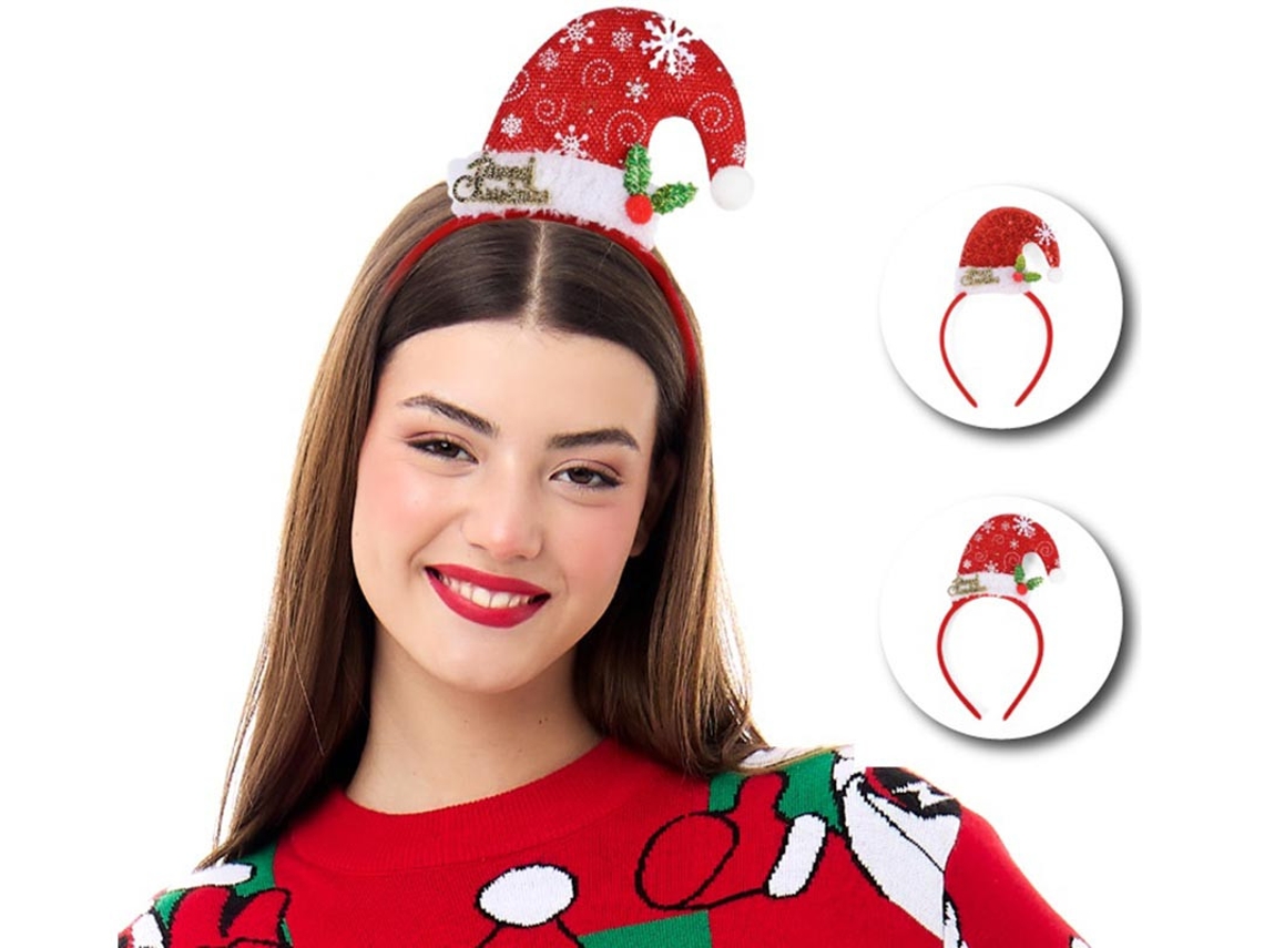 Tiara para Chapéu de Natal Floco de Neve em diversos modelos