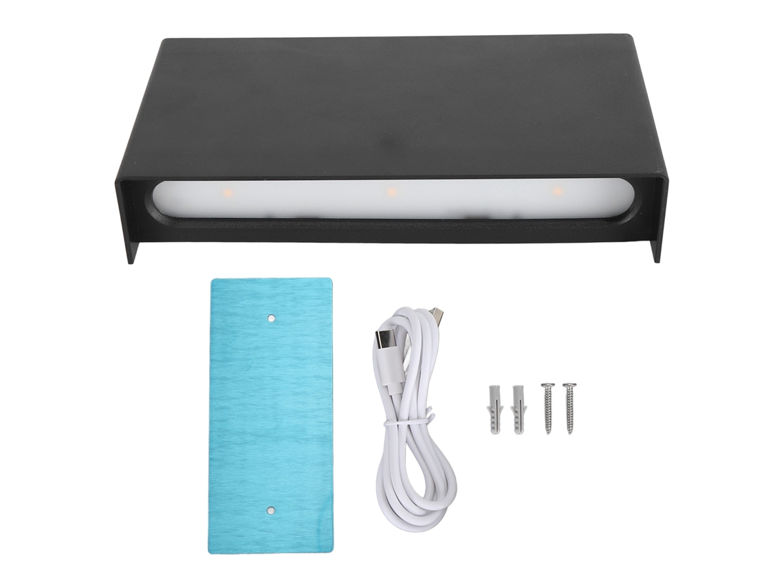 Lâmpada de Parede Led Recarregável com Dimmer Contínuo e Fixação Magnética para Ambientes Internos