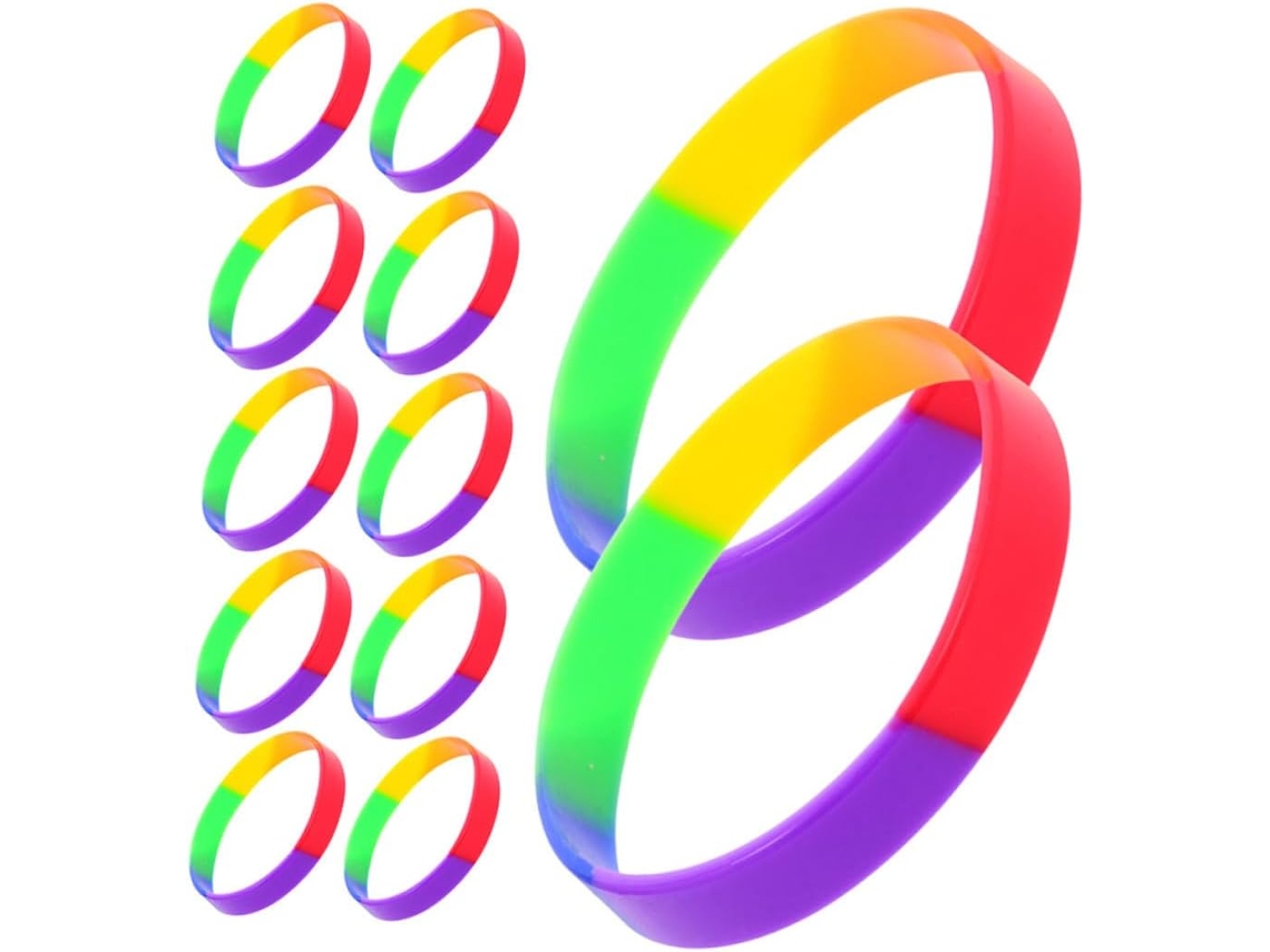 Stahad 42 - Pulseiras esportivas decorativas de silicone e gel para LGBT