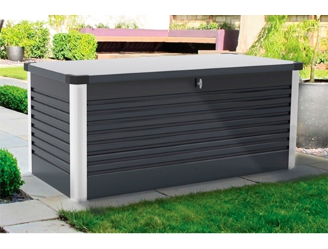 Baú de Armazenamento TRIMETALS Bota 850 L 187x79x73 cm Cinzento Antracite