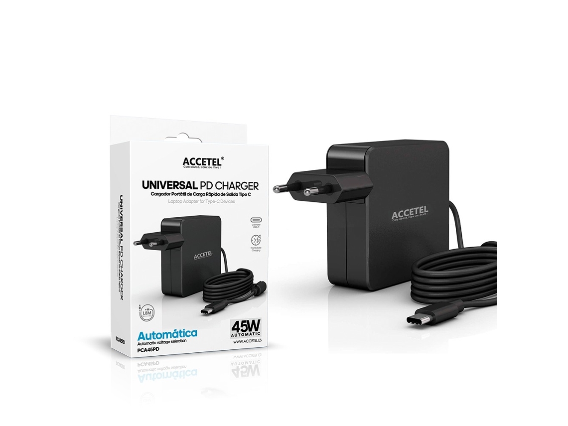 Pca45pd Carregador Universal 45w Pd Com Conector Tipo-c