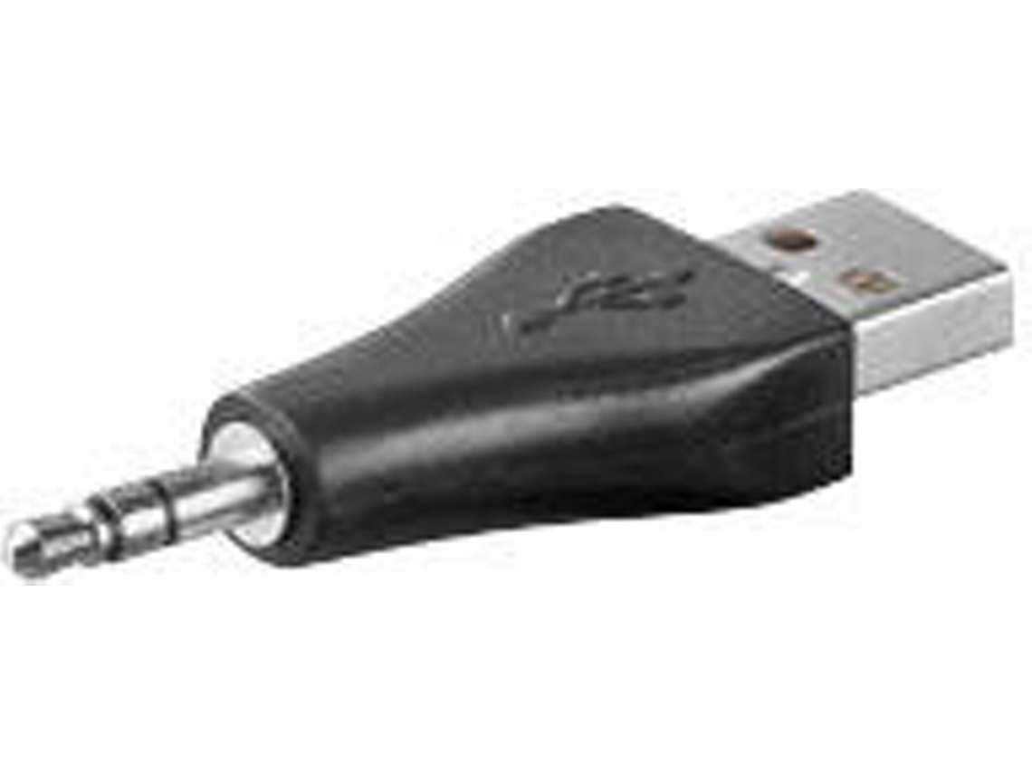 Adaptador de gênero GOOBAY USB/3.5mm Adapter Preto