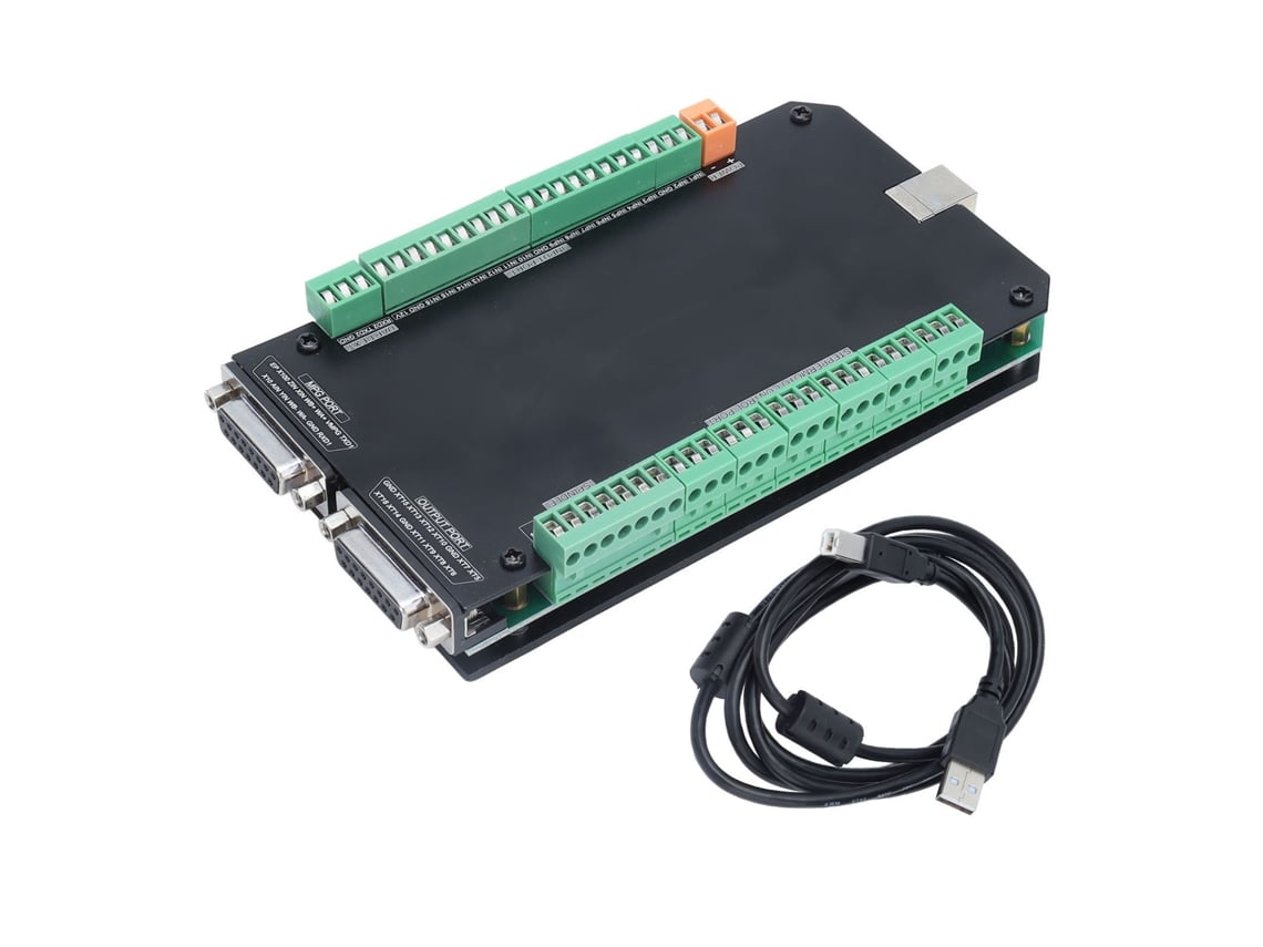 Placa de Controlo de Movimento Cnc com Interface Usb e Cabo 6 Eixos