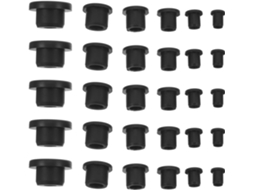 Conjunto De 100 Buchas Silicone Em Formato T Para Proteção Fios E