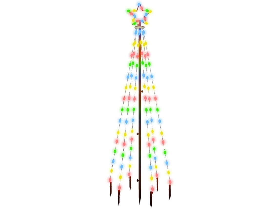 Christmas Tree With Spike, Christmas Trees With Spikes Vidaxl Multicolor Aço (180 X 70 Cm)