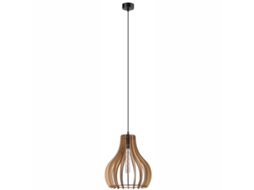 Candeeiro Suspenso Tucci, Madeira, Castanho, 29x29x120 Cm, Seven Design