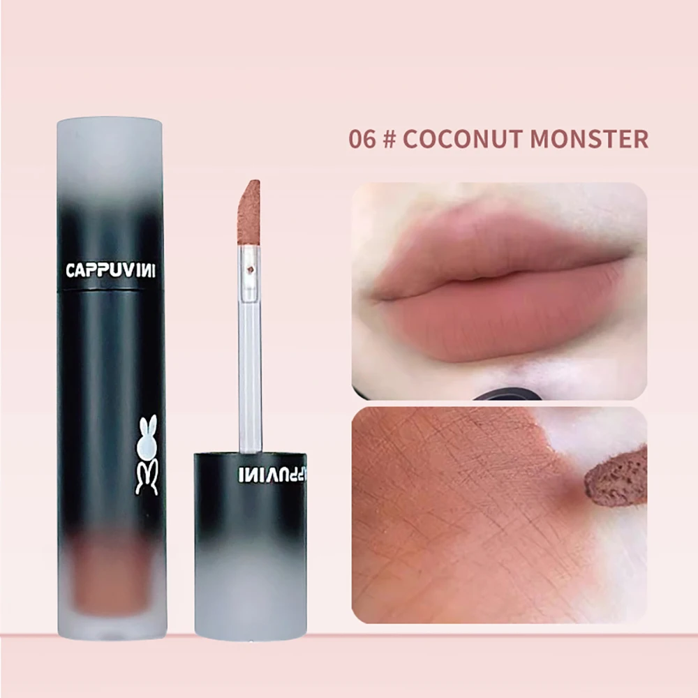 Gloss Labial Aveludado Matte, À Prova D'água, Resistente A Borrões E De Longa Duração.