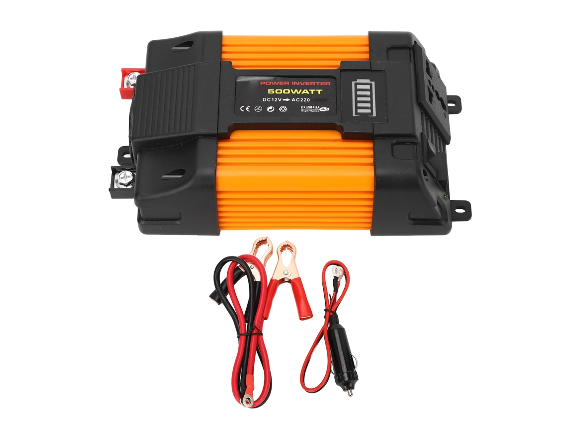 Inversor de Energia para Carro 12V para 220V 500W com 2 portas USB e tomada universal S/MARCA