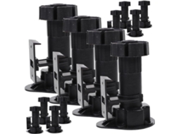 Conjunto De 12 Pés Niveladores Ajustáveis Para Móveis Alta Resistência, Ideais Para Armários, Mesas E Outros Móveis