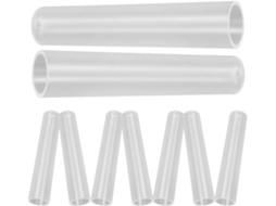Pacote Com 10 Tampas De Lápis De Plástico Transparente Com Design Protetor.