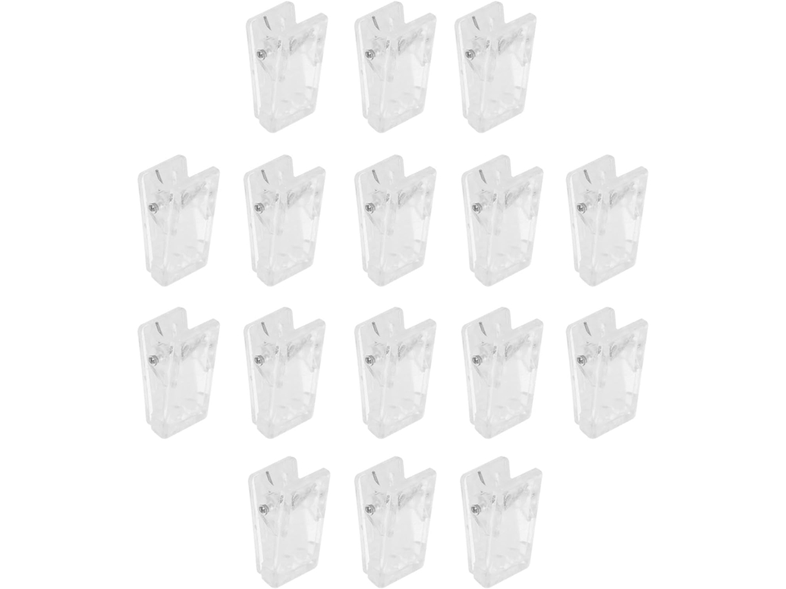 30 alfinetes autoadesivos para crachás de identificação, design simples e material ABS, práticos e duráveis.