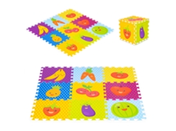 Tapete de Espuma para Crianças Quebra-Cabeça de Frutas 9 Elementos 86X86Cm IPLAY