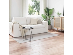 Vidaxl Tapete Interno Lugo Creme E Cinza 80 X 150 Cm Poliéster