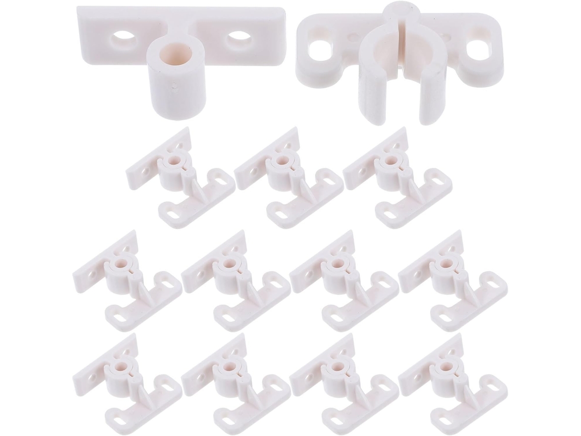 Fecho De Esfera Plástico Para Porta Armário, 12 Peças, Branco