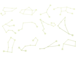 Conjunto 5 Adesivos Parede Formato Estrela Brilham Escuro Fáceis Remover Plástico Deixar Resíduos Tetos Portas GOKOCO