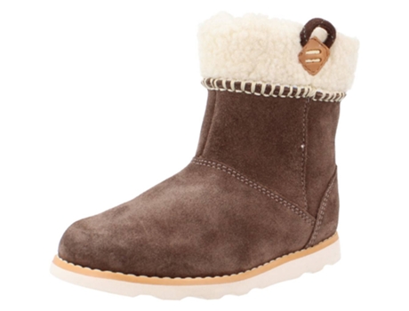 Sapatos de Criança CLARKS Crown Loop Castanho (22)