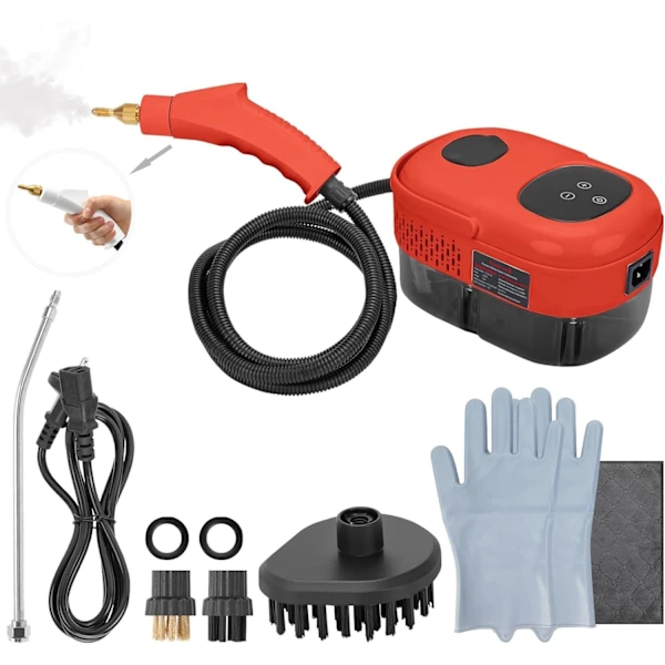 Limpador a Vapor 2500 W com 3 Cabeças de Escova BRILVIBERA